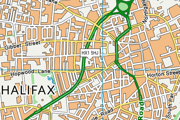 HX1 5HJ map - OS VectorMap District (Ordnance Survey)