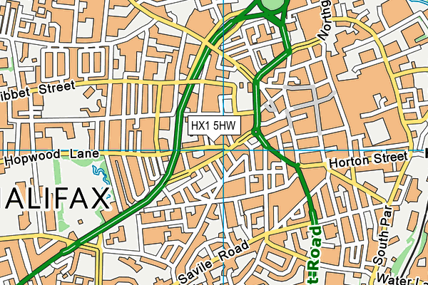 HX1 5HW map - OS VectorMap District (Ordnance Survey)