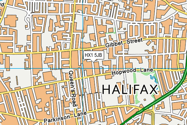 HX1 5JB map - OS VectorMap District (Ordnance Survey)