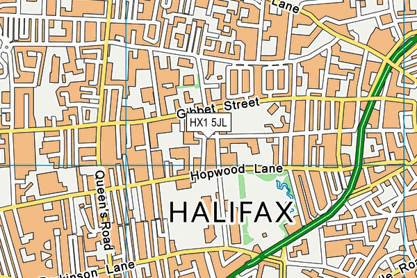HX1 5JL map - OS VectorMap District (Ordnance Survey)
