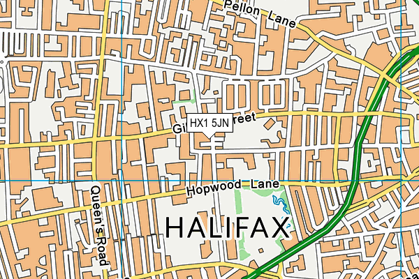 HX1 5JN map - OS VectorMap District (Ordnance Survey)