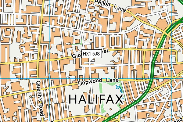 HX1 5JS map - OS VectorMap District (Ordnance Survey)