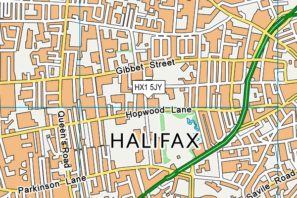 HX1 5JY map - OS VectorMap District (Ordnance Survey)