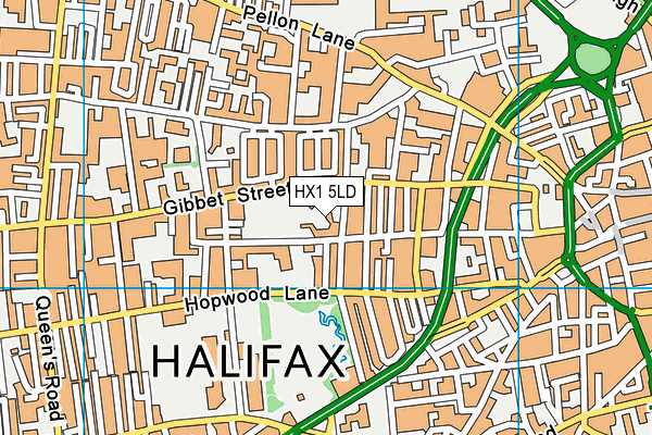 HX1 5LD map - OS VectorMap District (Ordnance Survey)