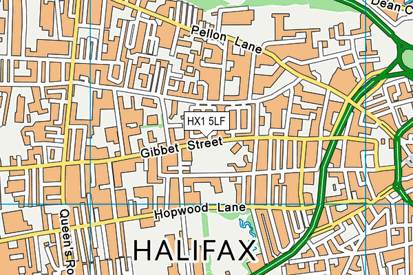 HX1 5LF map - OS VectorMap District (Ordnance Survey)