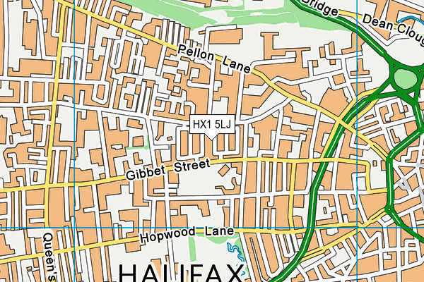 HX1 5LJ map - OS VectorMap District (Ordnance Survey)