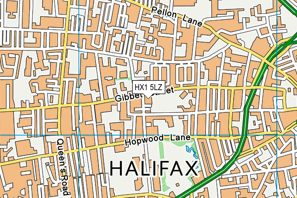 HX1 5LZ map - OS VectorMap District (Ordnance Survey)