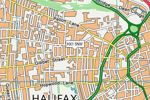 HX1 5NW map - OS VectorMap District (Ordnance Survey)