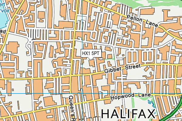 HX1 5PT map - OS VectorMap District (Ordnance Survey)