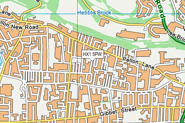 HX1 5PW map - OS VectorMap District (Ordnance Survey)