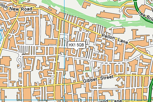HX1 5QB map - OS VectorMap District (Ordnance Survey)