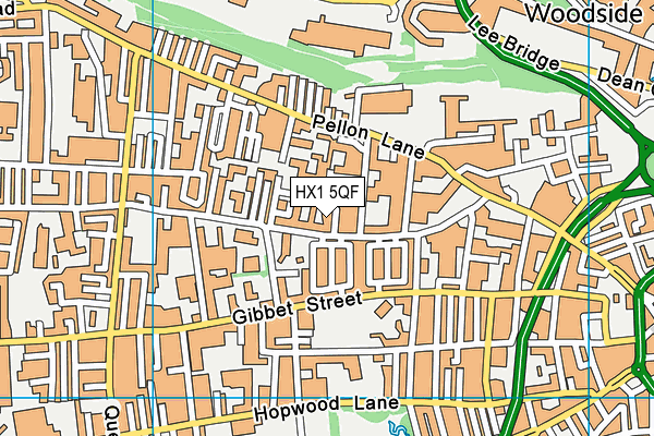 HX1 5QF map - OS VectorMap District (Ordnance Survey)