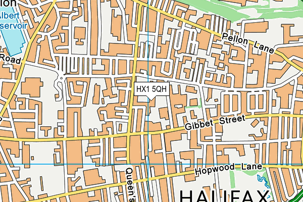 HX1 5QH map - OS VectorMap District (Ordnance Survey)