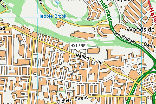 HX1 5RE map - OS VectorMap District (Ordnance Survey)