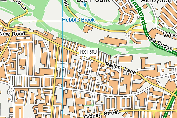 HX1 5RJ map - OS VectorMap District (Ordnance Survey)