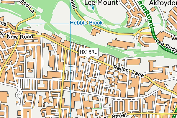 HX1 5RL map - OS VectorMap District (Ordnance Survey)