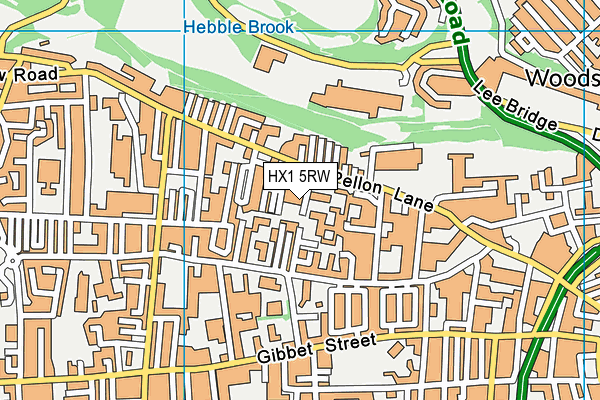HX1 5RW map - OS VectorMap District (Ordnance Survey)