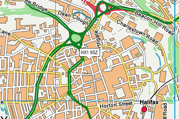 HX1 9SZ map - OS VectorMap District (Ordnance Survey)