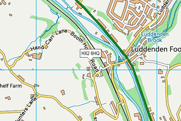 HX2 6HQ map - OS VectorMap District (Ordnance Survey)