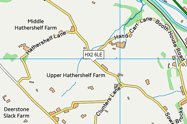 HX2 6LE map - OS VectorMap District (Ordnance Survey)