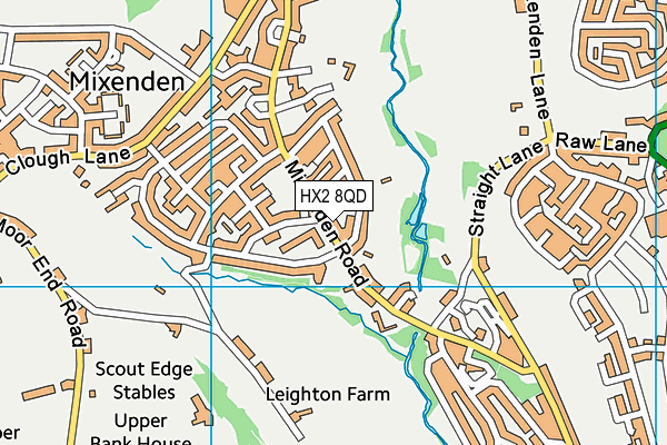 Ash Green Community Primary School map (HX2 8QD) - OS VectorMap District (Ordnance Survey)