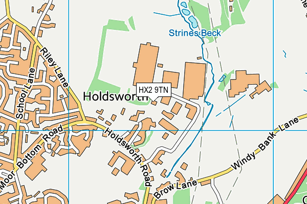 HX2 9TN map - OS VectorMap District (Ordnance Survey)