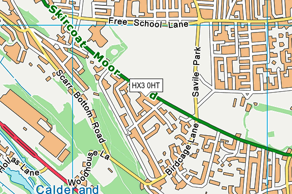 HX3 0HT map - OS VectorMap District (Ordnance Survey)