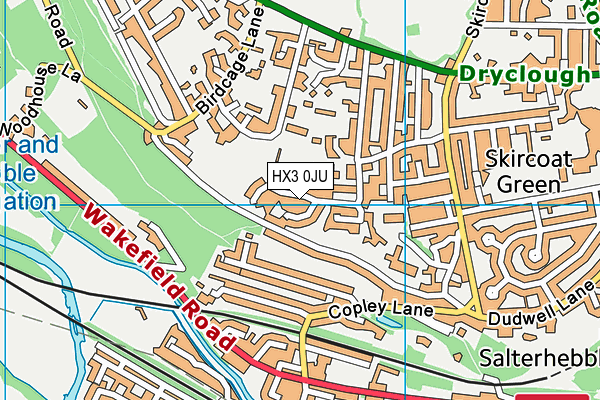 Map of GREENROYD LTD at district scale
