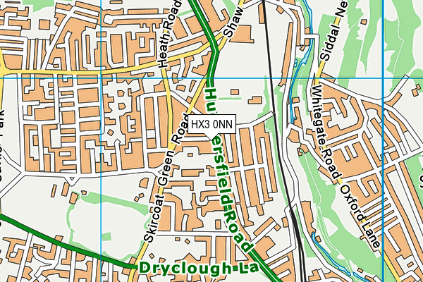 HX3 0NN map - OS VectorMap District (Ordnance Survey)