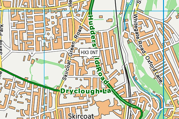 HX3 0NT map - OS VectorMap District (Ordnance Survey)