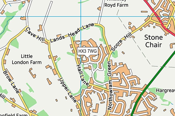 Map of BOTTOMLEY ESTATES LIMITED at district scale