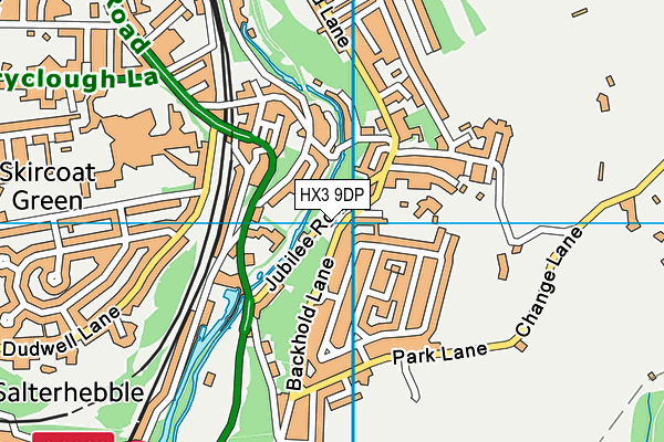 HX3 9DP map - OS VectorMap District (Ordnance Survey)