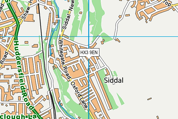 HX3 9EN map - OS VectorMap District (Ordnance Survey)