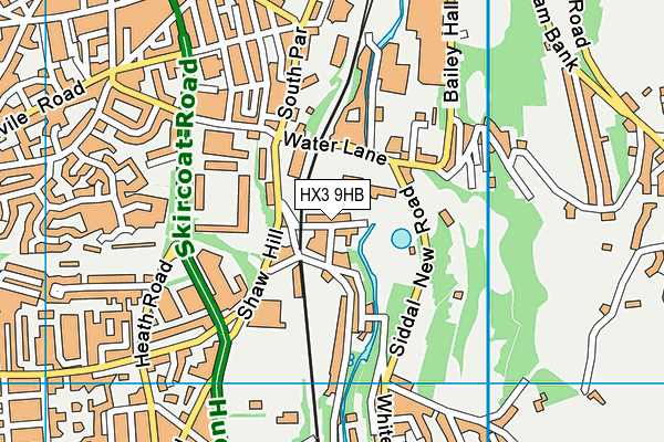 HX3 9HB map - OS VectorMap District (Ordnance Survey)