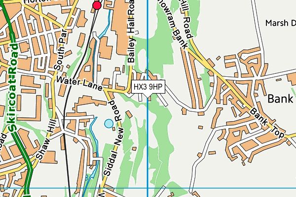 HX3 9HP map - OS VectorMap District (Ordnance Survey)