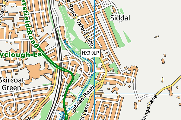 HX3 9LP map - OS VectorMap District (Ordnance Survey)