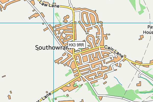 HX3 9RR map - OS VectorMap District (Ordnance Survey)