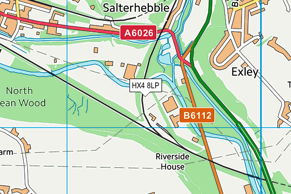 HX4 8LP map - OS VectorMap District (Ordnance Survey)