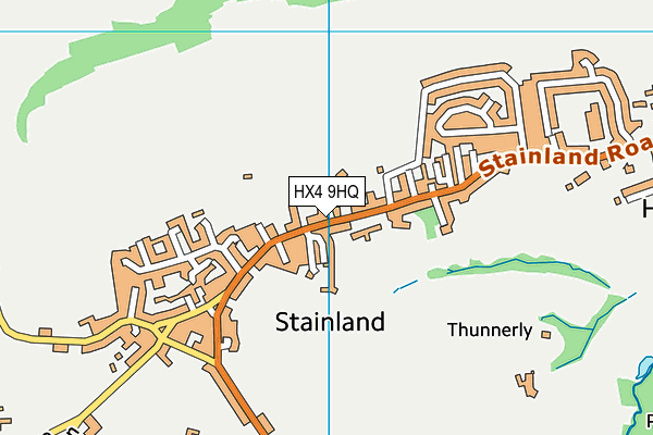 HX4 9HQ map - OS VectorMap District (Ordnance Survey)