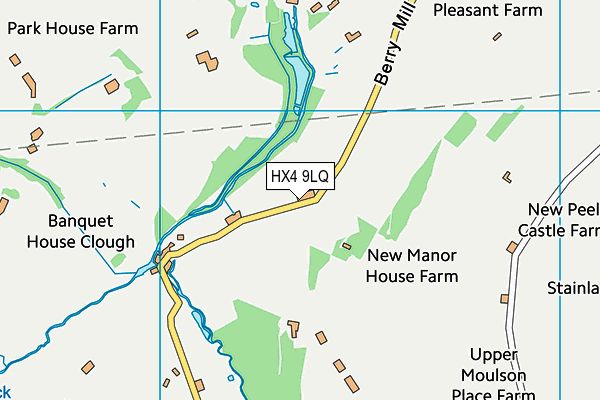 HX4 9LQ map - OS VectorMap District (Ordnance Survey)