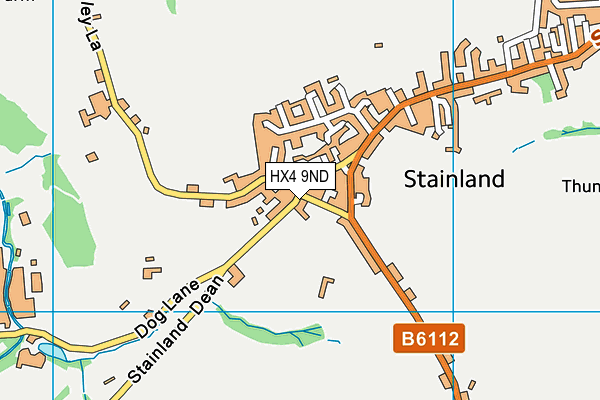 HX4 9ND map - OS VectorMap District (Ordnance Survey)