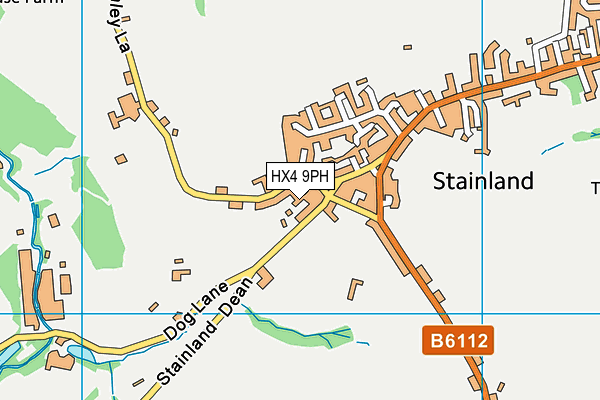 HX4 9PH map - OS VectorMap District (Ordnance Survey)