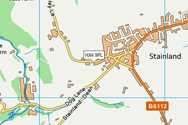 HX4 9PL map - OS VectorMap District (Ordnance Survey)