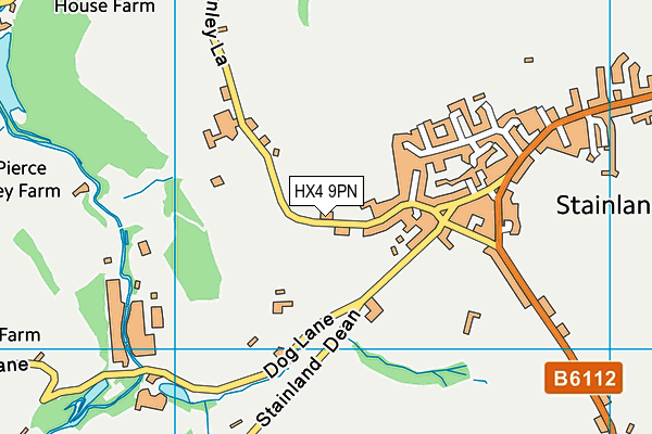 HX4 9PN map - OS VectorMap District (Ordnance Survey)