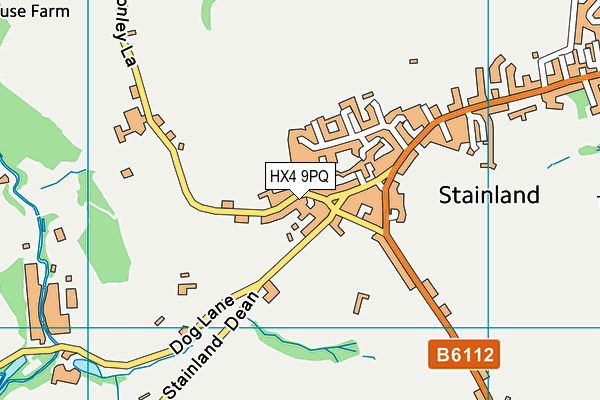 HX4 9PQ map - OS VectorMap District (Ordnance Survey)