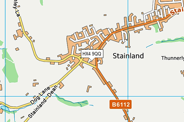 HX4 9QQ map - OS VectorMap District (Ordnance Survey)