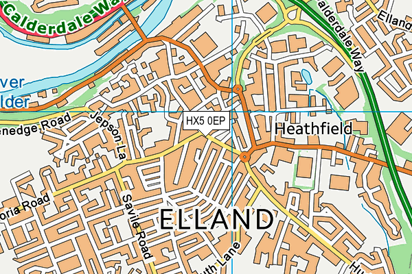 Map of ELLAND SPICE LTD at district scale