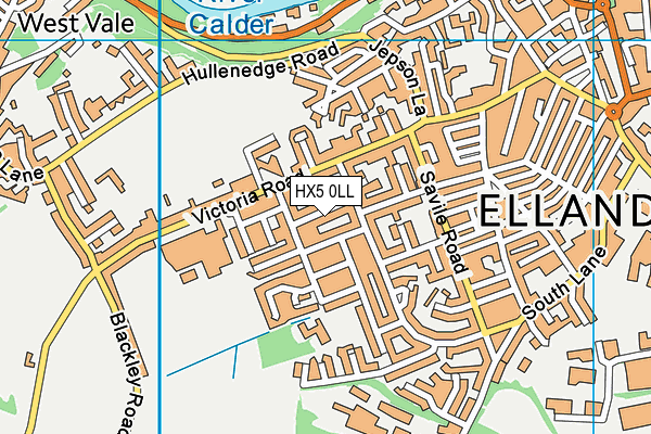 HX5 0LL map - OS VectorMap District (Ordnance Survey)