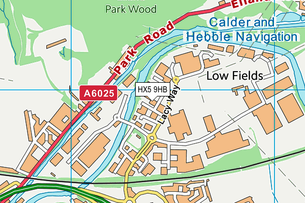 Map of DARWEN GRANGE LIMITED at district scale