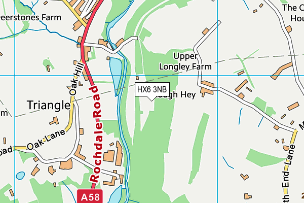 HX6 3NB map - OS VectorMap District (Ordnance Survey)